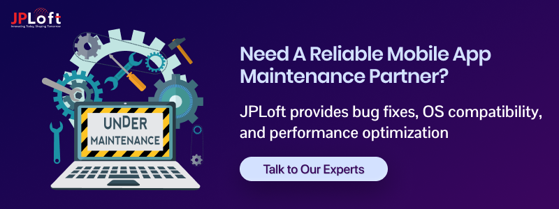 Mobile App Maintenance CTA